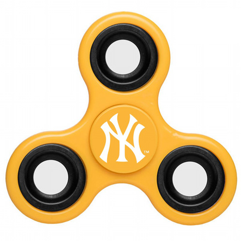 MLB New York Yankees 3 Way Fidget Spinner D49 - Yellow